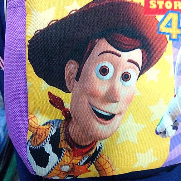 BACKPACK Toy Story 4 Disney Pixar Small Size Pink & Purple x Bioworld, Like New - Picture 4 of 11